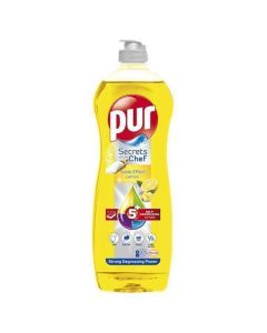 Prostředek na mytí nádobí "Secrets of Care", 750 ml, citrón, PUR