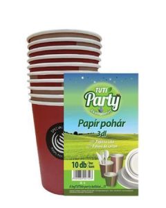 Papírový kelímek "Tuti party", 3 dl, 10 ks