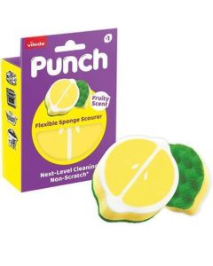 Houbička "Punch Scrub 'n' Flex“, citronová, VILEDA 552538