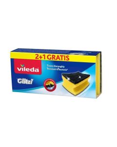 Čisticí houba "Glitzi", 2+1 ks, antibakteriální, VILEDA F0007A