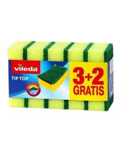 Houba na nádobí "Tip Top", žlutá, 3+2 ks, VILEDA F25302