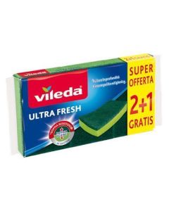 Houba na nádobí "Ultra Fresh", zelená, 2+1 ks, VILEDA F17687