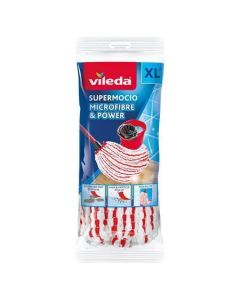 Náhradní mop "Supermocio Microfiber&Power", mikrovlákno, XL, 1 ks, VILEDA F20386