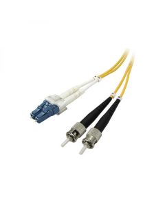 Optický Patch Cord Single mod (9/125), 2xLC - 2xST, 1m, economy