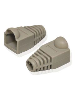 Ochranná krytka RJ45, cena za 1 kus, šedá, 100-pack, s bublinkou