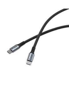 USB kabel, černá, USB-C / USB-C, 1,2 m, 60W, VERBATIM 31845