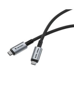 USB kabel, černá, USB-C / USB-C, 1,2 m, 240W, VERBATIM 31847