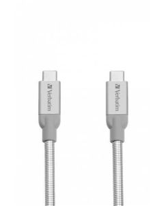 USB kabel, stříbrná, 30 cm, USB-C 3.1 - USB-C, VERBATIM