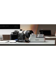 Kingston čtečka paměťových karet USB (3.2), Workflow Dual-Slot SDHC/SDXC UHS-II Card Reader, SD, externí, stříbrná