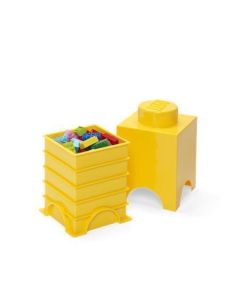Úložný box ve tvaru kostky, žlutá, LEGO 40011732
