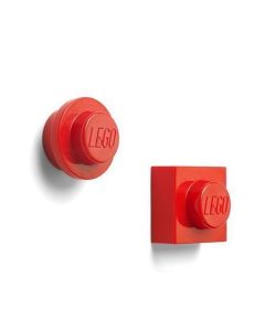 Magnet, červená, 2 různé tvary, LEGO 40101730