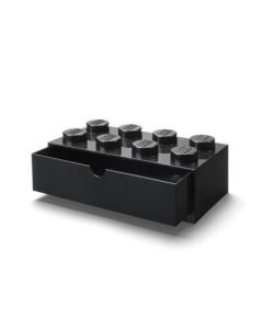 Úložný box se zásuvkou "Brick 4x2", černá, LEGO 40211733