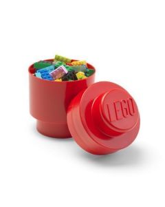 Úložný box ve tvaru kulaté kostky, červená, LEGO 40301730