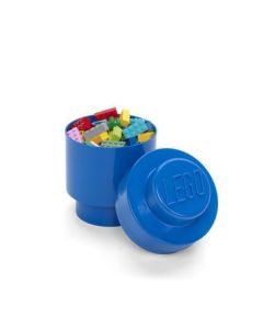 Úložný box ve tvaru kulaté kostky, modrá, LEGO 40301731