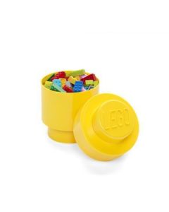 Úložný box ve tvaru kulaté kostky, žlutá, LEGO 40301732