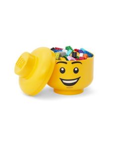 Úložný box ve tvaru hlavy minifigurky, Happy Boy, malý, LEGO 40310802
