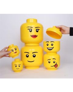Úložný box ve tvaru hlavy minifigurky, Silly, malý, LEGO 40311726