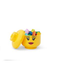 Úložný box ve tvaru hlavy minifigurky, Girl, mini, LEGO 40331725