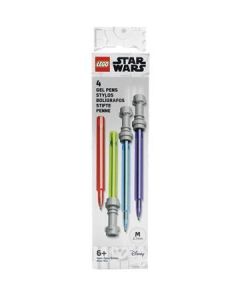 Gelové pero "Star Wars", 4 různé barvy, 0,7 mm, světelný meč, sada, LEGO 52875A