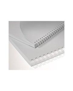 Kovové hřbety Eurosupplies (3/1") 12,7 mm bílé