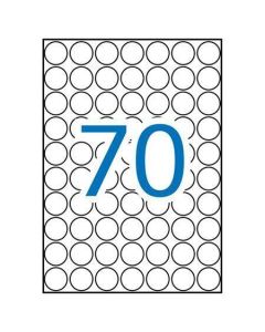 Etikety, kruhové, zelená, průměr 19mm, 560 ks/bal., A5, APLI