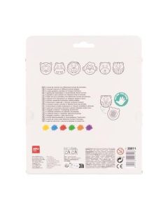 Voskovky "Paint & fun", 6 barev, ve tvaru zvířátek, APLI Kids 20611
