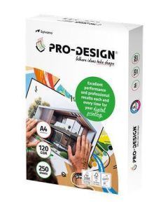 Xerografický papír, pro digitální tisk, A4, 120 g, 250 listů, PRO-DESIGN PRDES120X431(433)