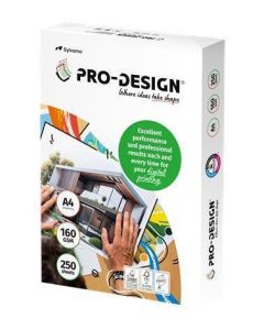 Xerografický papír, pro digitální tisk, A4, 160 g, 250 listů, PRO-DESIGN PRDES160X430(432)