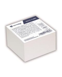 Papírové bločky v kostce, 85 x 85 x 50 mm, 350 listů, VICTORIA OFFICE