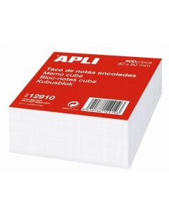 Papírové bločky v kostce, 80 x 80 mm, 500 listů, APLI