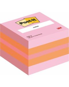 Samolepicí bloček, mix barev oranžová-růžová, 51 x 51 mm, 400 listů, 3M POSTIT 7100172395