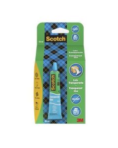 Univerzální lepidlo, transparentní, pro domácnost, 30 ml, 3M SCOTCH 7100290593