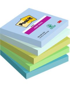 Samolepicí bloček "Super Sticky Oasis", mix barev, 76 x 76 mm, 5x 90 listů, 3M POSTIT 7100258898