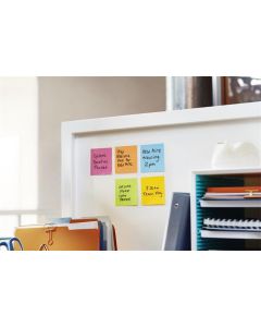 Samolepicí bloček "Super Sticky", ultra žlutá, 76 x 76 mm, 12x 90 listů, 3M POSTIT 7100290189