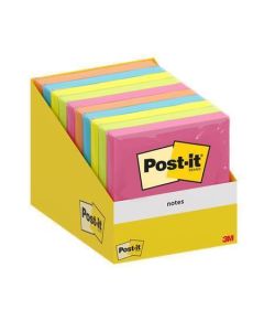 Samolepicí bloček, mix barev, 76 x 76 mm, 100 listů, 3M POSTIT 7100317840