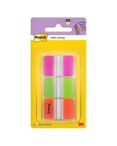 Samolepicí záložky, neonové barvy, extra silné, 25 x 38 mm, 3x 22 listů, 3M POSTIT 7000042777