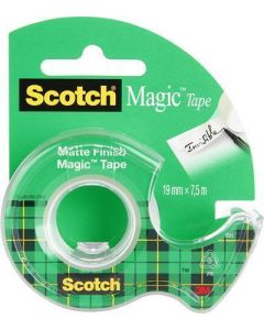 Lepicí páska "Magic Tape 810", s odvíječem, 19mm x 7,5m, 3M/ SCOTCH