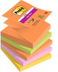 Samolepicí bloček "Super Sticky Boots", mix barev, "Z", 76 x 76 mm, 5x 90 listů, 3M POSTIT 710025878