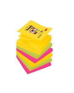 Samolepicí bloček "Super Sticky Rio", mix barev, "Z", 76 x 76 mm, 6x 90 listů, 3M POSTIT 7100263205