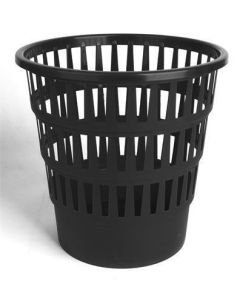 Odpadkový koš, černá, 15 l, mřížka, VICTORIA