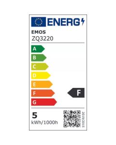 LED žárovka EMOS Lighting E14, 220-240V, 5W, 470lm, 2700k, teplá bílá, 30000h, Classic Candle 102x35x35mm