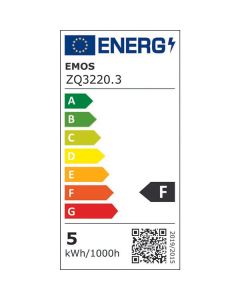LED žárovka EMOS Lighting E14, 220-240V, 5W, 470lm, 2700k, teplá bílá, 30000h, Classic Candle 102x35x35mm-3pack