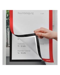 Magnetoplan Magnetofix samolepící magnetický rámeček A4 červený (2ks)