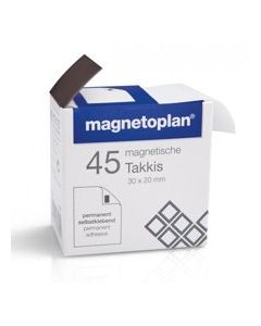 Magnetoplan Takkis samolepící magnety 30 x 20 mm (45ks)