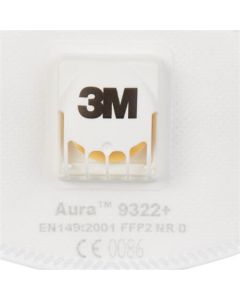 Respirátor s ventilkem "9322+ Aura", 10 ks, 3M 7100258909