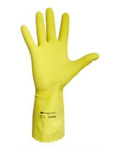 Pracovní rukavice, latex, velikost 9, žluté