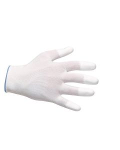 Pracovní rukavice máčené na prstech v polyuretanu, velikost M