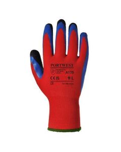 Ochranné rukavice "Duo-Flex", červeno-modrá, latexové, velikost M