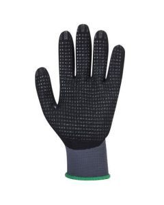 Ochranné rukavice "DermiFlex Ultra Plus", šedo-černá, nylon, nitrilová pěna, velikost XL