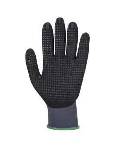 Ochranné rukavice "DermiFlex Ultra Plus", šedo-černá, nylon, nitrilová pěna, velikost M